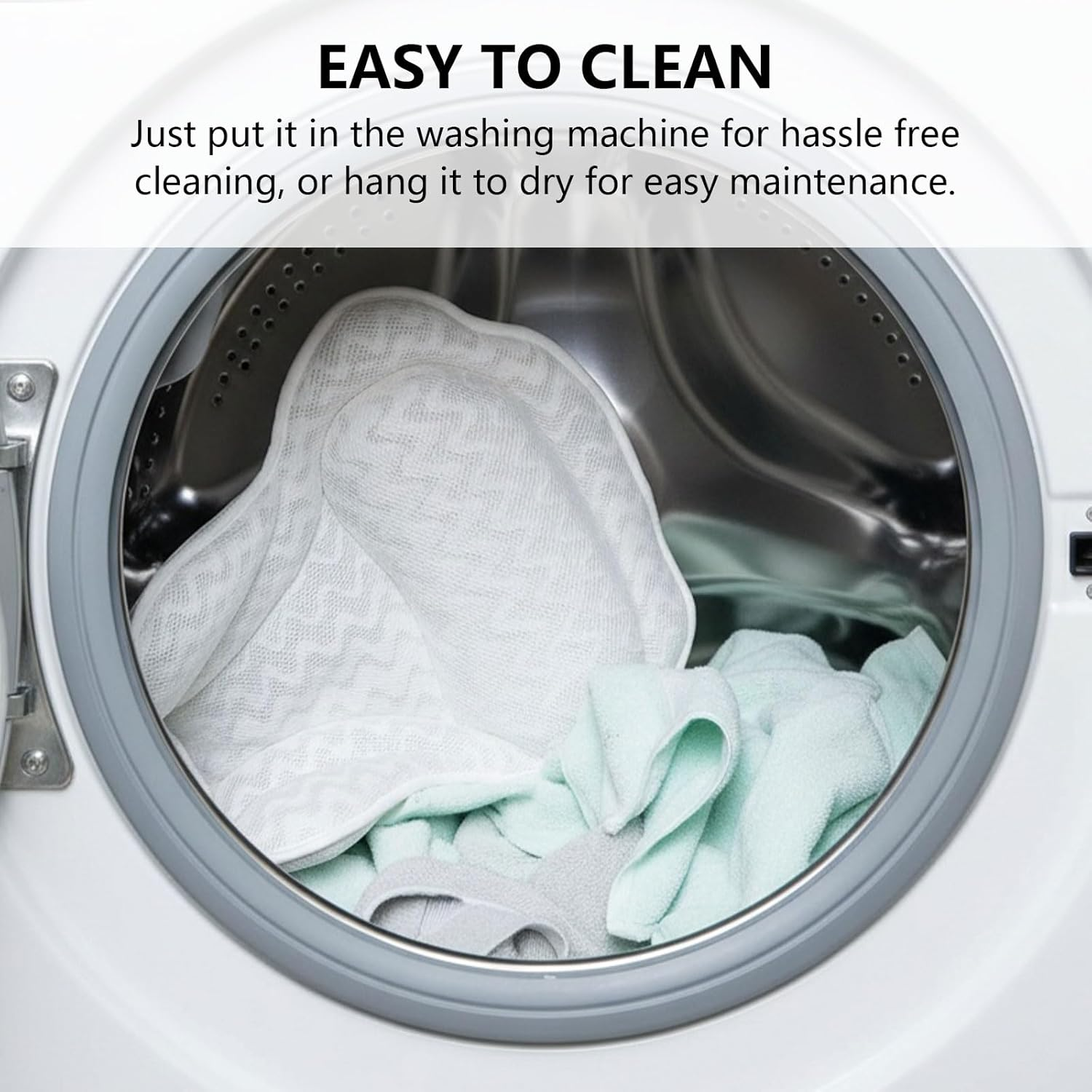 Bath Pillow for Bathtub with Head and Neck Support, 6 Strong Grip Suction Cups for Non Slip, 3D Air Mesh Fabric Soft- Povtor image number 1