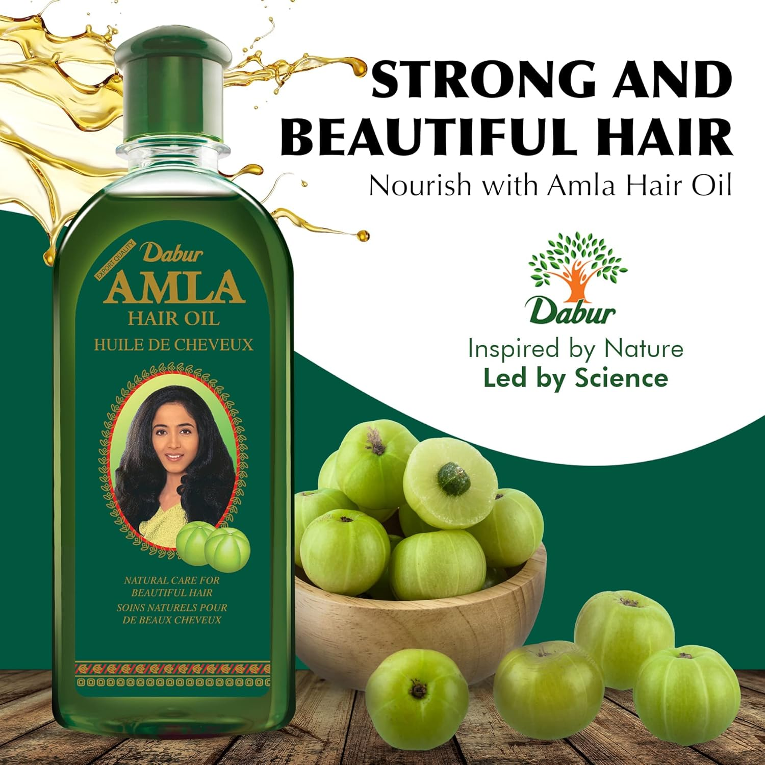 Dabur Amla Hair Oil 200 Ml Natural Care for Healthy Long and Beautiful Hair Nourishing Hair Oil Prevent Breakage and Hair Loss/Amla Hair Oil for Rapid Hair Growth image number 1