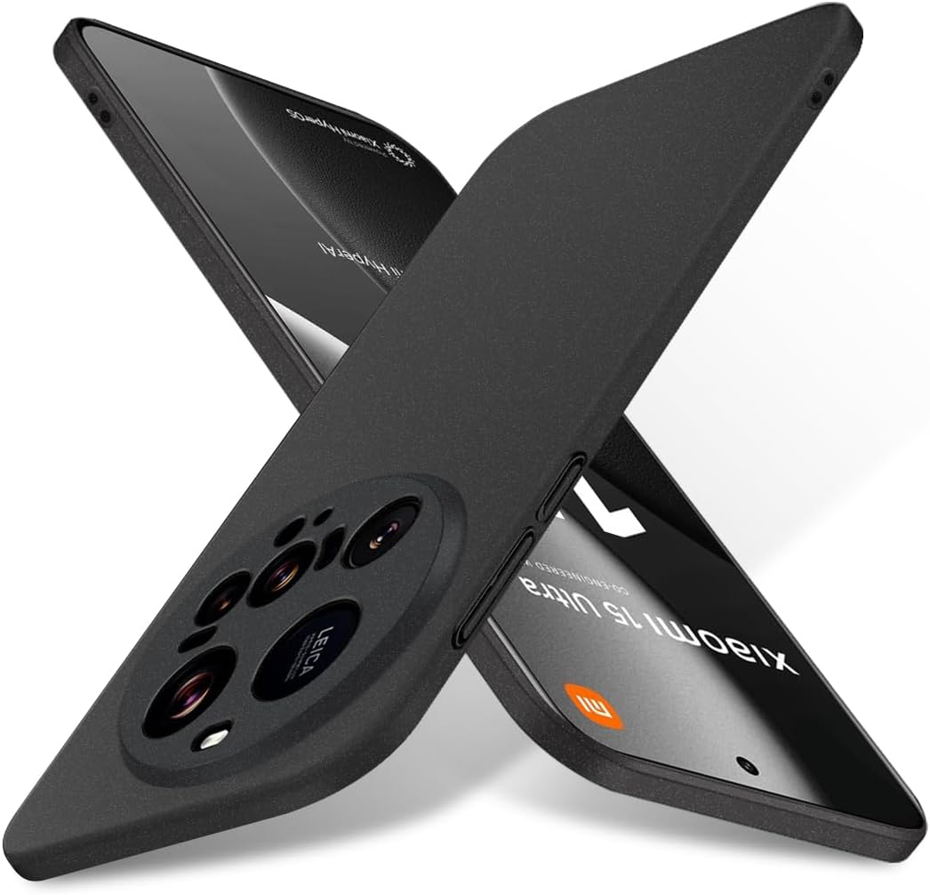 Bastmei Case for Xiaomi 15 Ultra 5G, Ultralight Ultra Thin Scratch-Resistant Non-Slip Camera Protection Matte Texture Hard PC Mobile Phone Case Cover for Xiaomi Mi 15 Ultra - Grey