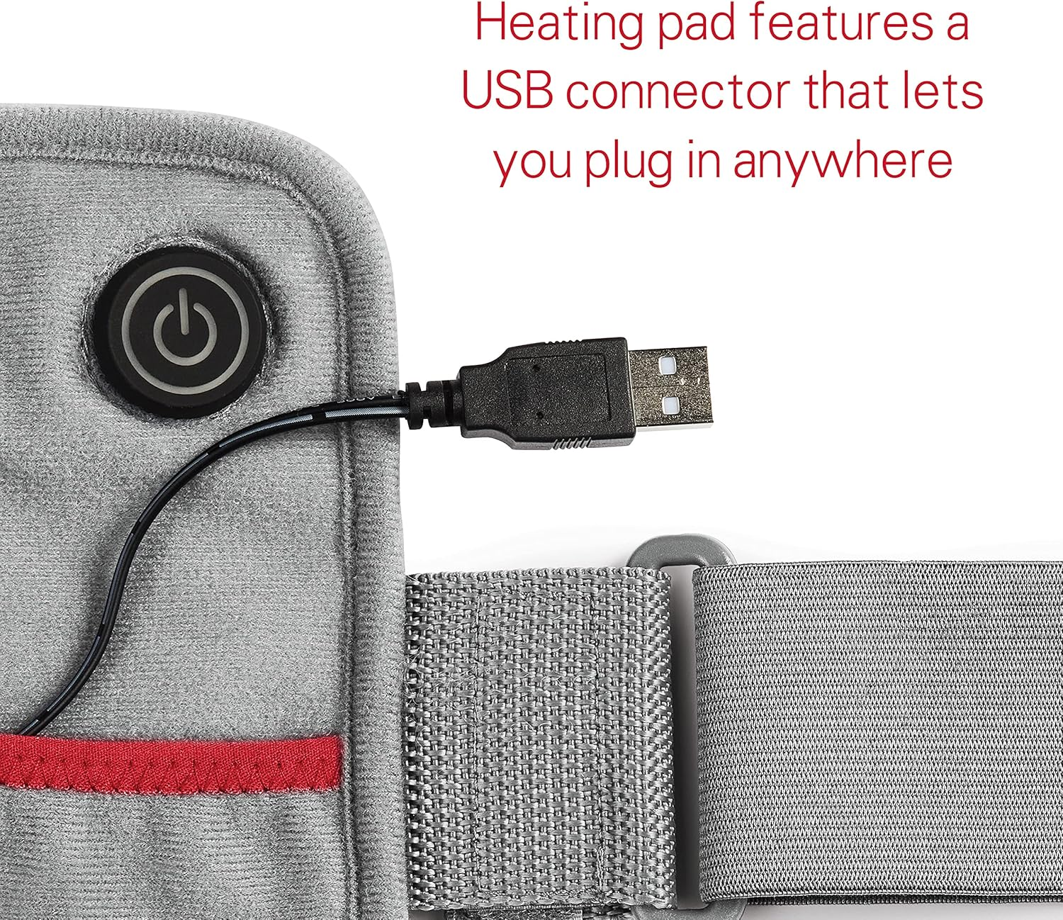 Sunbeam Goheat USB Powered Heating Pad, Gray
