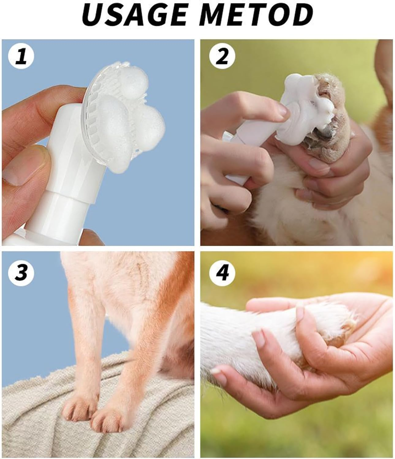 Pet Paw Cleaner Foam -No Rinse Unscented Foaming Shampoo,Gentle and Effective Pet Paw Cleaner for Cats and Dogs,Keep Your Pet'S Paws Clean and Moisturized. (150 Ml) image number 1