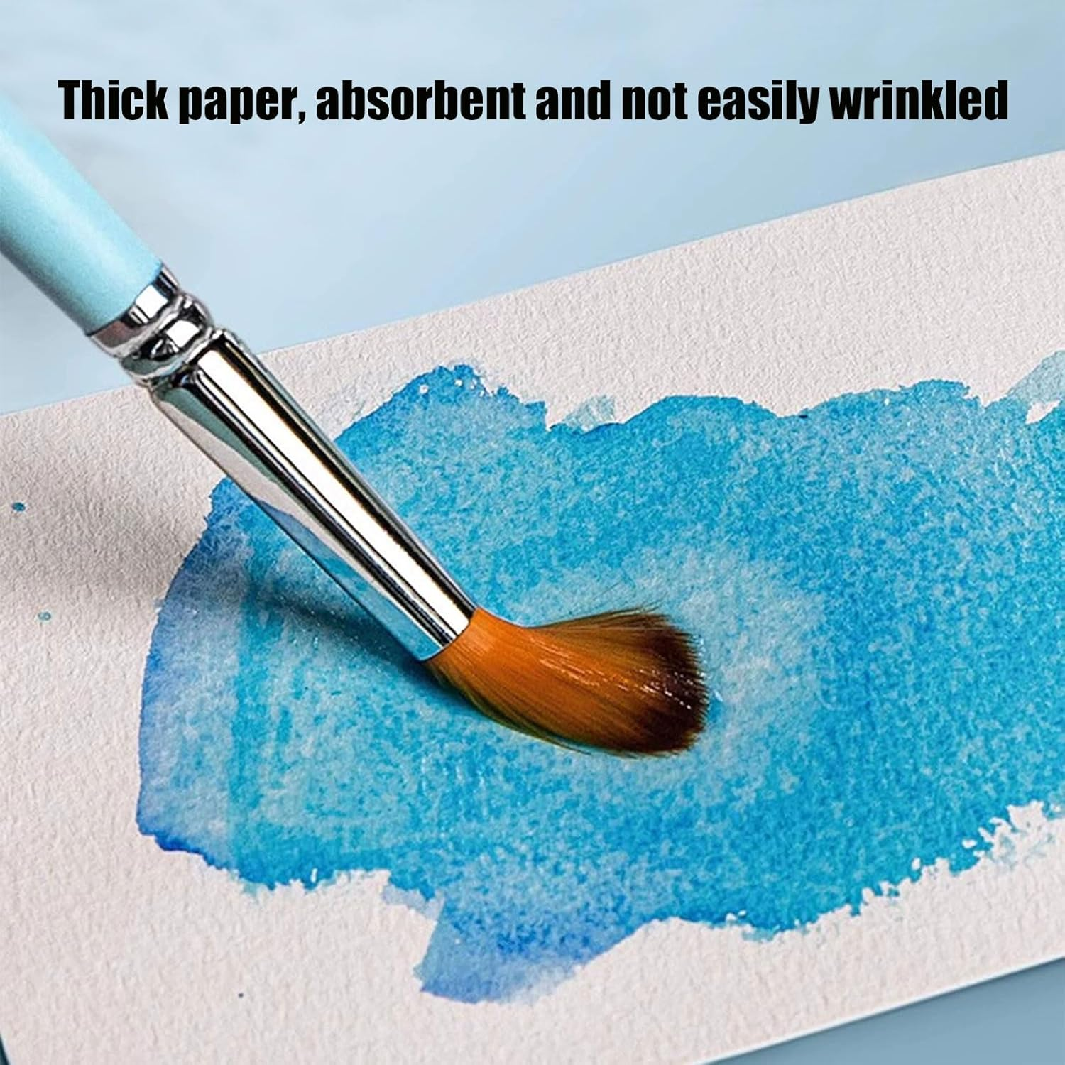 Xolixorium Watercolor Paper - 40 Sheets 100% Cotton 140LB/300GSM Cold Press Paper | Thick Off-White Art Paper for Kids Painting, Professional Artworks & Drawing Supplies (13.5 X 19.5 Cm) image number 5