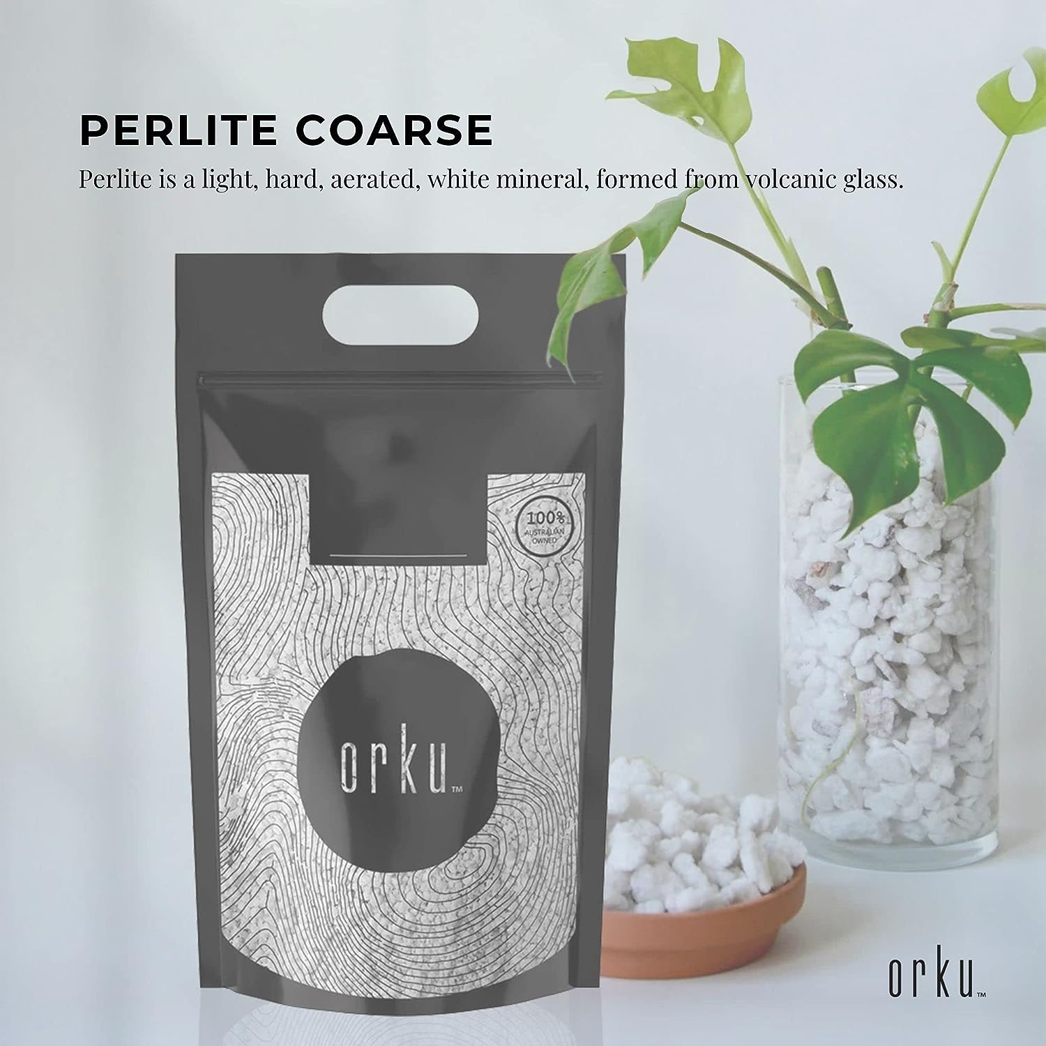 10L Organic Perlite Coarse Premium Soil Expanded Medium Plants Hydroponics image number 1