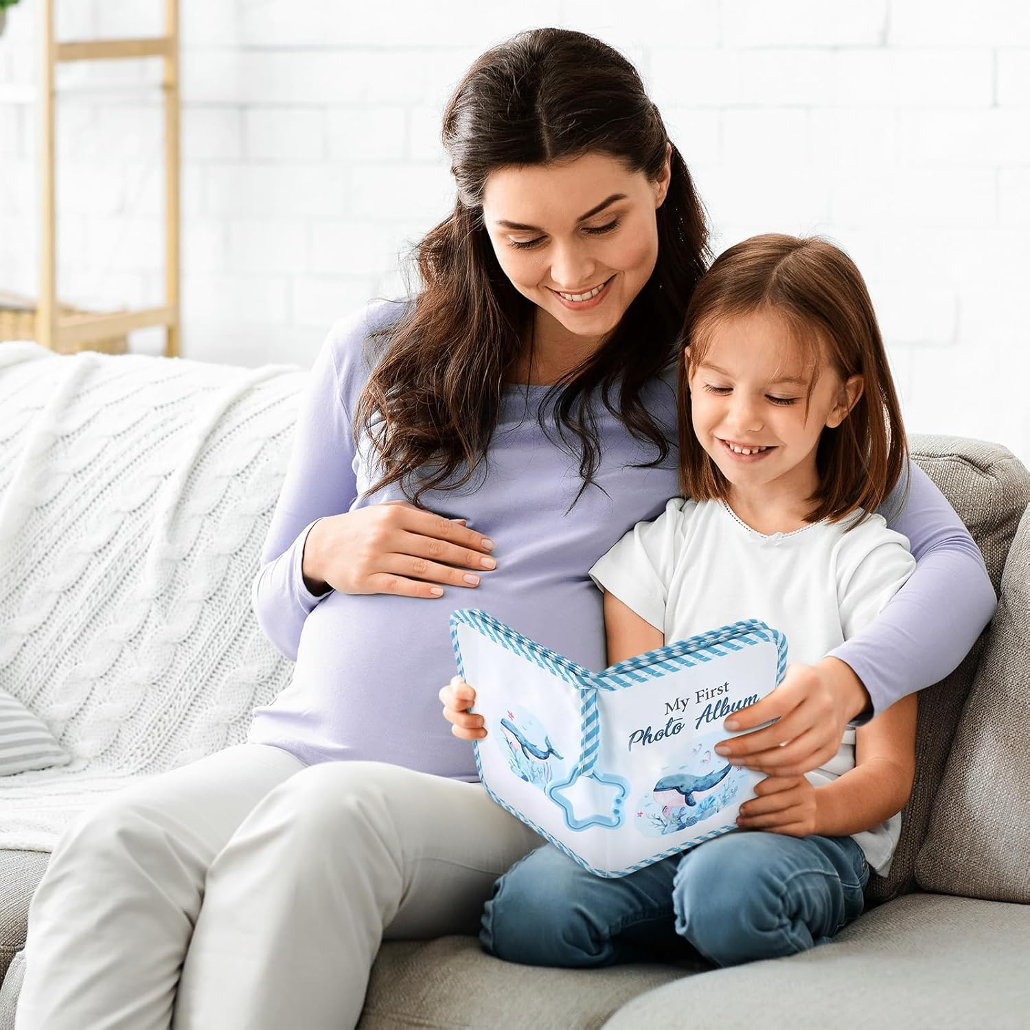 Baby'S My First Family Album Soft Photo Cloth Book Sea World My First Book of Photos Baby Memory Album Gift Holds 4X6 Pictures for Babies Newborn Toddler & Kids Girls Baby Shower image number 4