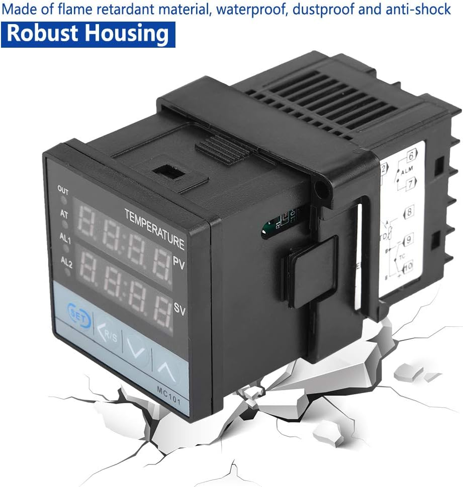 Jectse PID Temperature Controller，-199~1300&deg;C Digital PID Temperature Controller，Relay SSR Output image number 1
