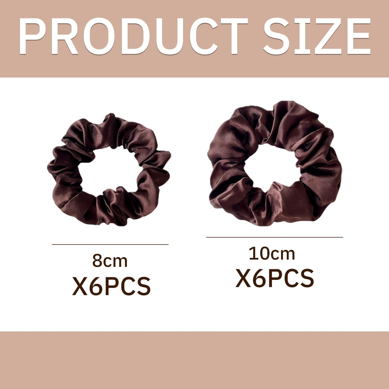 12 Pieces Satin Hair Rings, Simple Hair Rings, Soft Elastic Hair Rings, Ponytail Hair Accessories, Hairstyle Accessories. image number 5