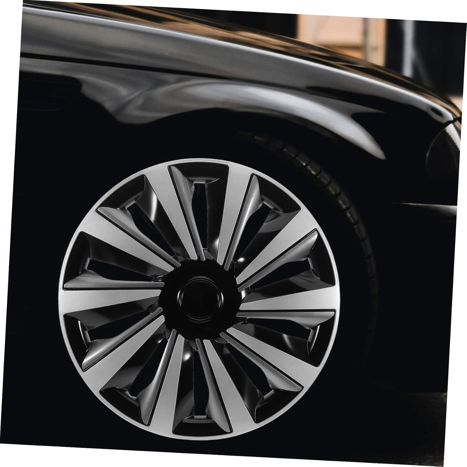 CIYODO Wheel Center Hub Covers Silver Grey Stylish Car Wheel Hubcap Protector and Easy Installation Enhances Vehicle Aesthetics and Durability image number 6