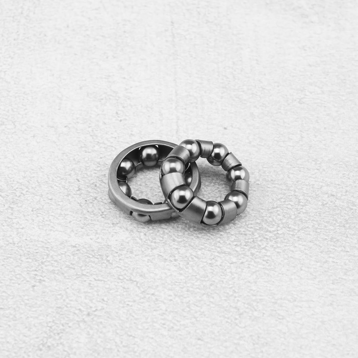 YINETTECH 4Pcs Bike Ball Bearing Retainer 7 Balls Bicycle Repair Accessories Ball Bearing Cage Bicycle Ball Bearing for Bike Front Wheel Ball Bearing Bracket, 1/4'' X 7 Balls image number 2