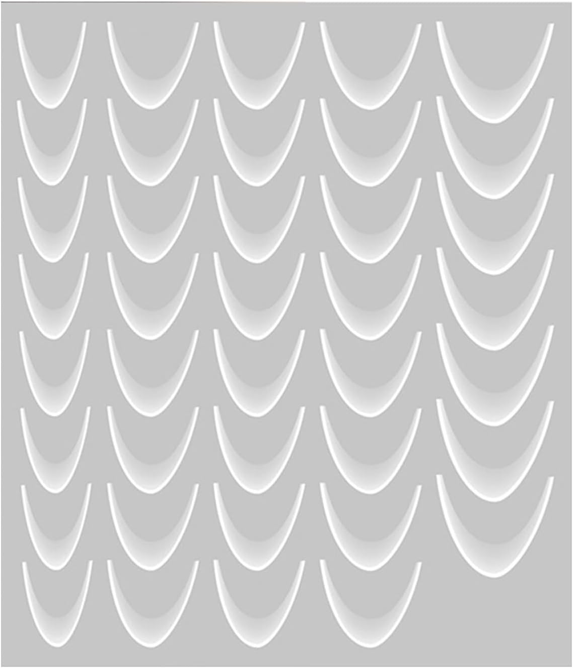 Ungtyb Nail Tip Stickers | Moon Shaped Nail Decals Decorations,3D French Women Fingertip Self-Adhesive Stickers Manicure Accessories for Decoration