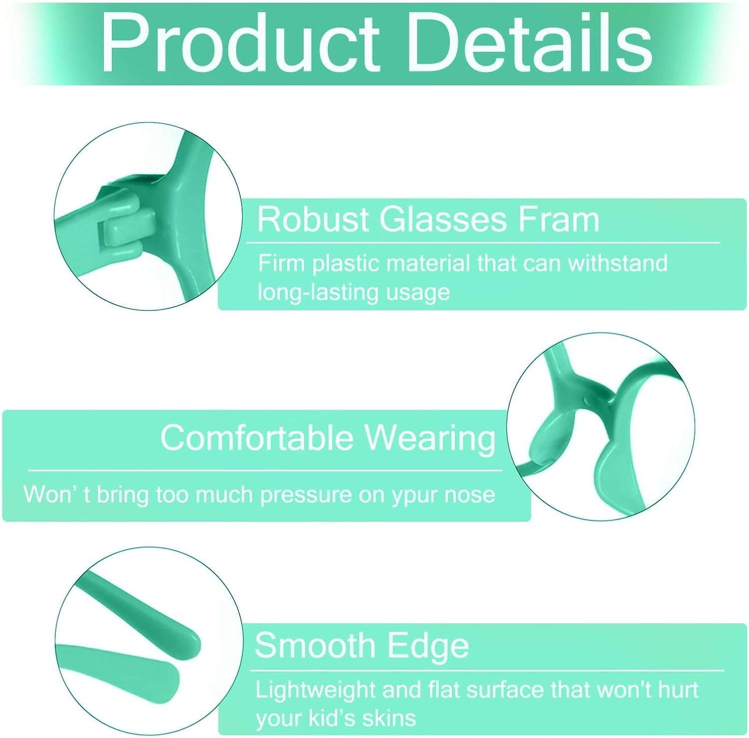 6Pcs Kids Children Plastic Wizard Glasses No Lenses Glasses for Kids Lensless Dressup Glasses round Novelty Glasses Wizard round Glasses Frame for Kids Adult Fancy Dress Costume Cosplay Party image number 4