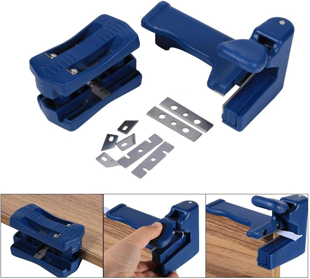 Joyzan Woodworking Edge Trimmer, Manual Tool Arc Edges Strips Wood Veneer Banding Chamfer Plane Burr Scraper Corner Flattening Tools for Panel Type Furniture Cabinet Making Decoration Other Industries image number 1