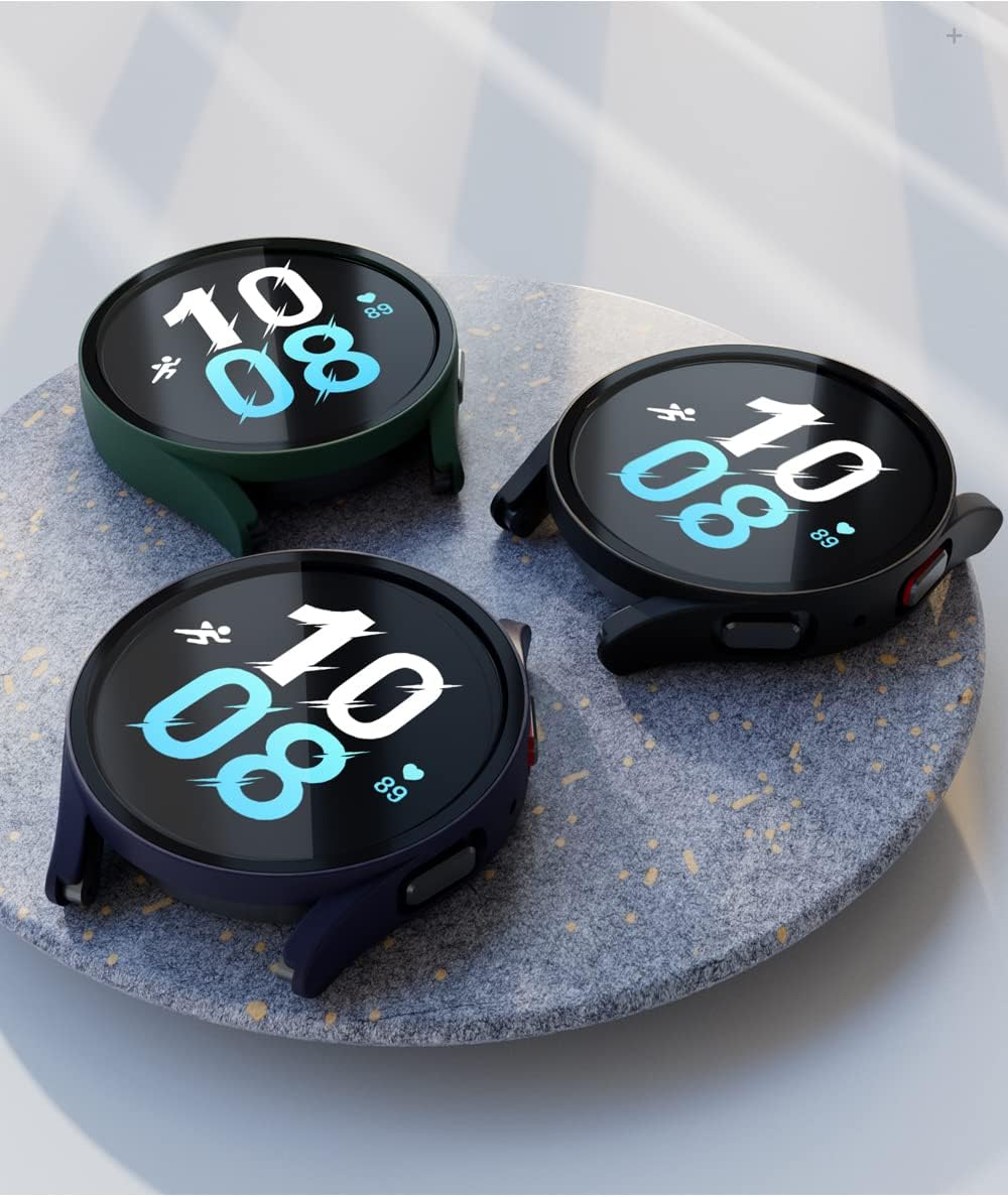 [4 Pack] for Samsung Watch 5/4 Case Screen Protector 40Mm,Hard PC Case with Tempered Glass Screen Protector for Samsung Galaxy Watch 5 40Mm/Galaxy Watch 4 40Mm Smartwatch Accessories image number 5