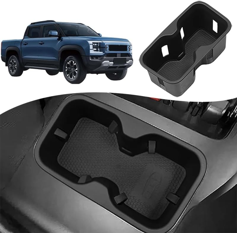 Center Console Cup Holder Plug-In for BYD Shark 6 Pickup Truck, with anti Shake and Detachable Functions, Washable Rubber Pad Black image number 5
