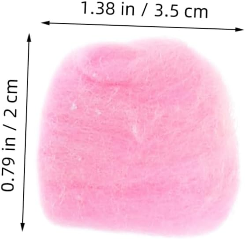 TEHAUX 500Pcs Colorful Cotton Balls Pom Pom Balls for Crafts DIY Handicraft Soft Warm Puff Suitable for Pet Bedding and Creative Winter Decorations image number 2