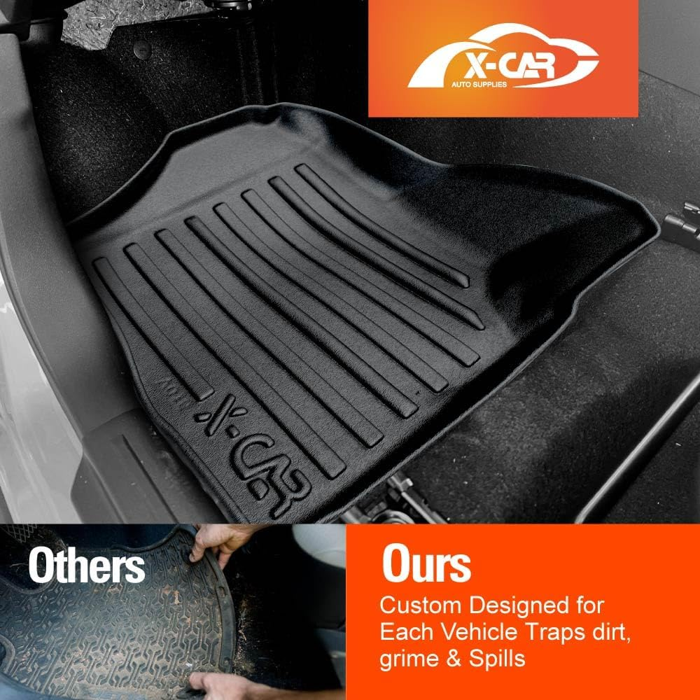X-CAR 3D Floor Mats for Suzuki Jimny XL 5-Door Auto Transmission 2023-2025 Heavy Duty TPE Carpet Liners image number 6