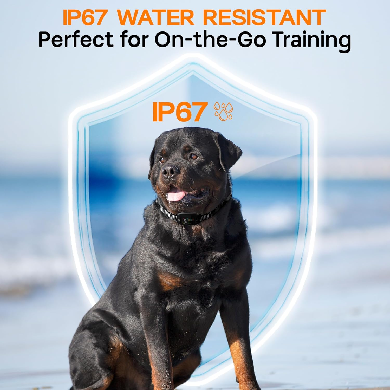 Dog Bark Collar for Small, Medium, and Large Dogs &ndash; Rechargeable Smart Collar with 5 Adjustable Sensitivity Levels, Beep & Vibration Modes &ndash; Includes Training Combo Set (Collar with Clicker & Whistle) - Collar With Whistle image number 2