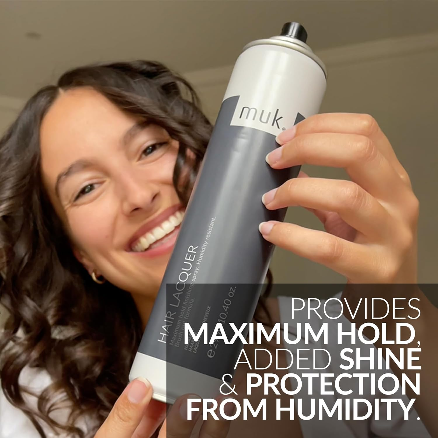 MUK. Hair Lacquer Spray - Holding Spray with Maximum Hold & Humidity Protection. Enriched with Wheat Protein & Panthenol to Provide Ultimate Strength for All Hair Types,295G image number 2