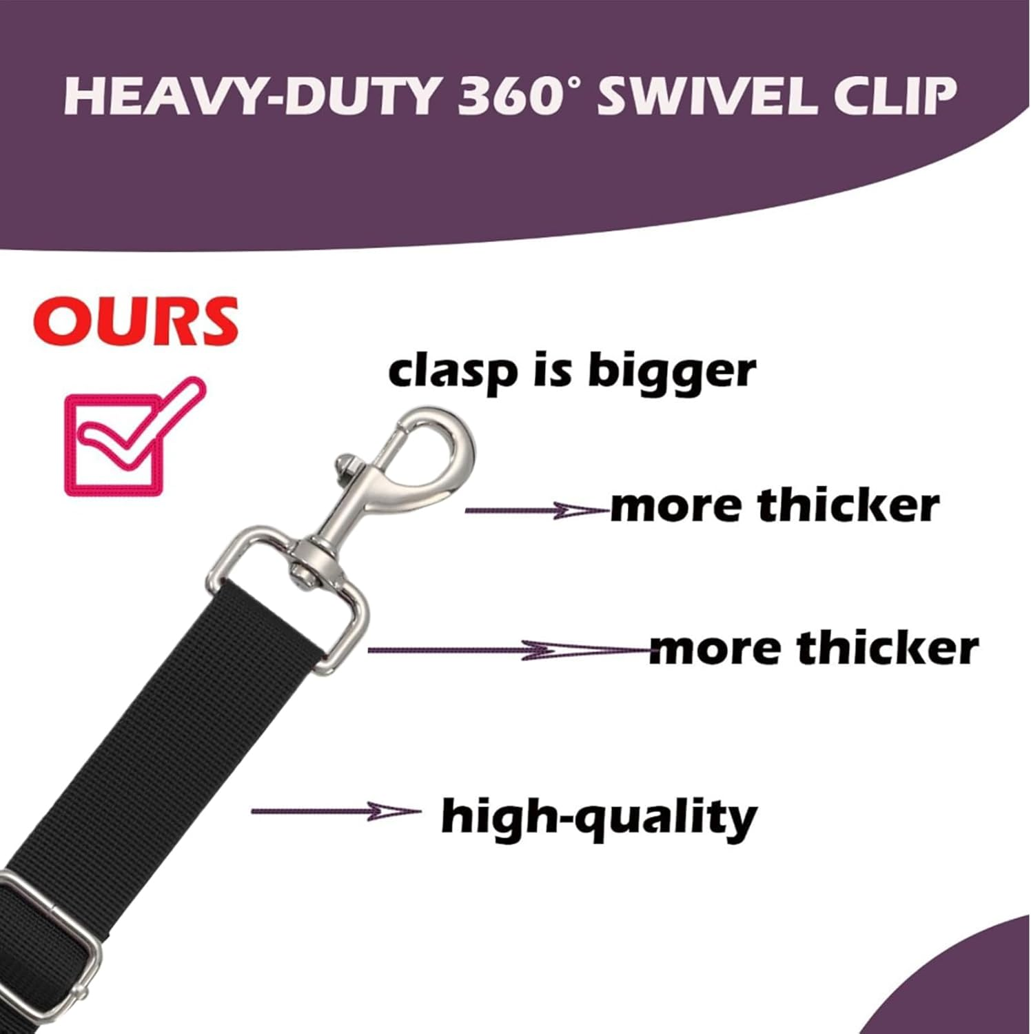 Dog Grooming Arm Accessories - 2 Pack Pet Grooming Extension Straps,Adjustable Nylon Stable Ring Extender, Restraint Rope for Small, Medium, Large Breeds, Professionals, Clinics - B image number 3