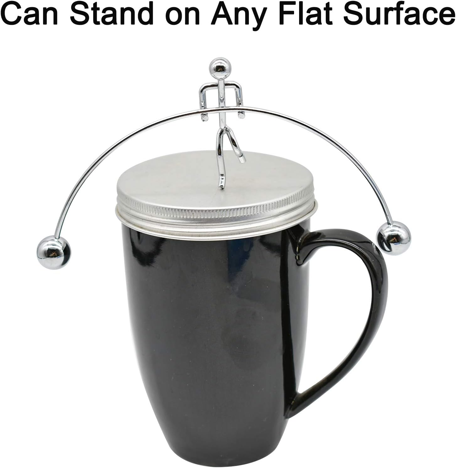 Maydahui Balance Physics Toy Desk Kinetic Weightlifter Toys Steel Man Decompressive Science for Home Office School Art Decor image number 4