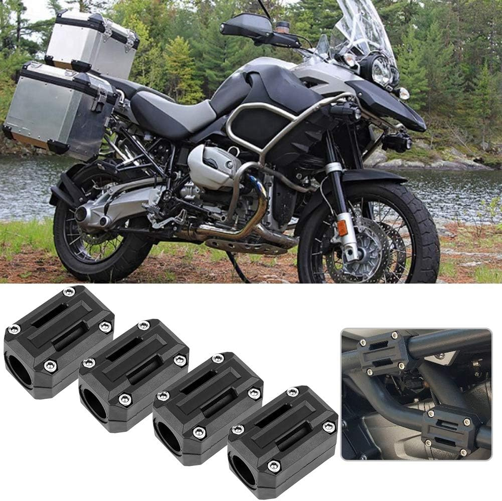 2 Pair Motorcycle Bumper Guard Blocks, Universal Decorative Guard Blocks with Reversed Protection Fit for R1200GS R1150GS image number 2
