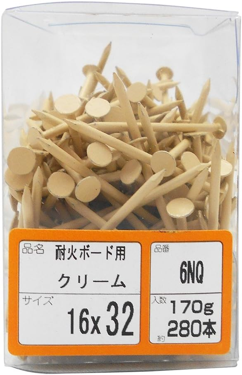 WAKAI 6NQ Fireproof Board Nail Cream Pro Pack #16 X 32Mm Approx. 280 Pieces image number 1