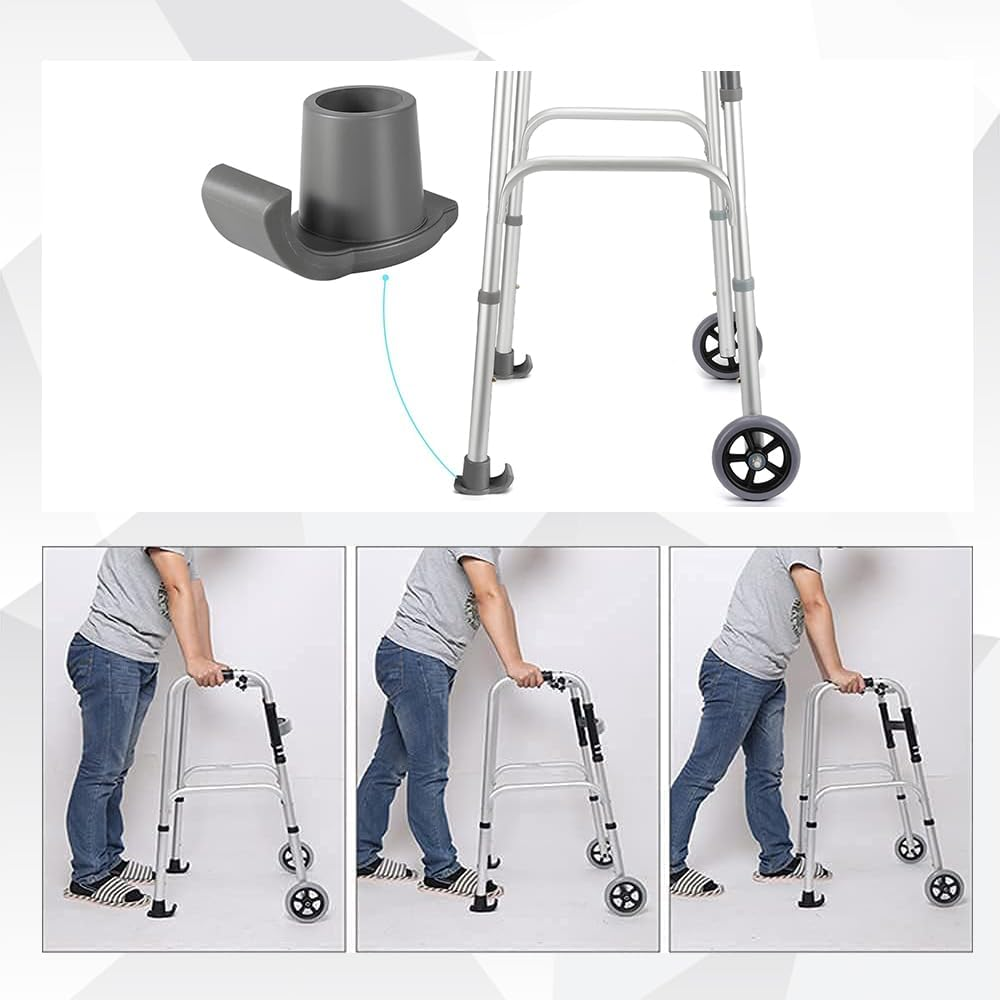 Walker Ski Glides, 2Pcs Rubber Walker Glide Skis Replacement Walker Feet Walker Glide Skis, Walker Glides Walker Feet Walker Glide Skis Walker Sliders, Walker Skis Walker Glides Fit Walkers image number 2