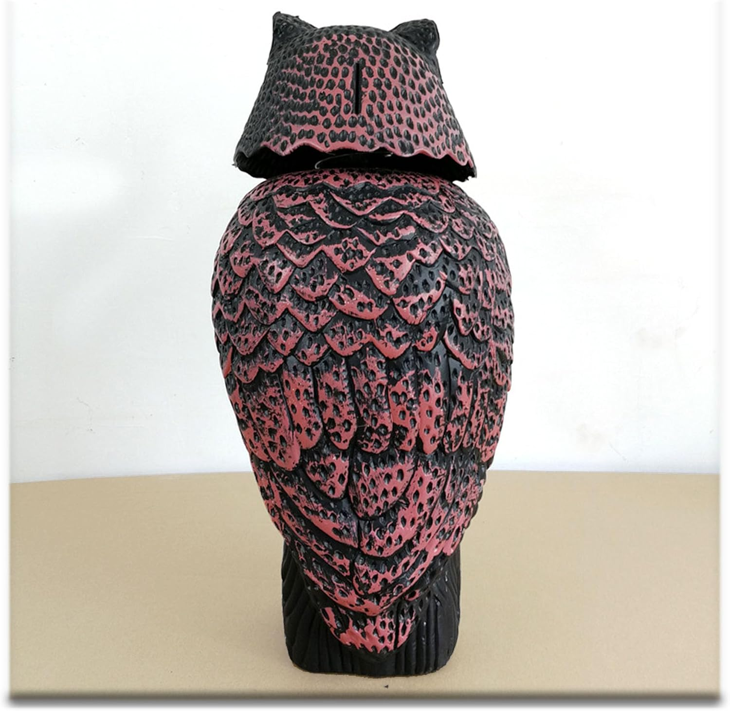 Owl Decoy to Scare Birds Away Bird Deterrents for Outside, Owl Decoy, Scarecrow Fake Owl with Rotating Head, Woodpecker Deterrent, Plastic Owl Statue for Outdoor Garden Yard (1 Pack) image number 2