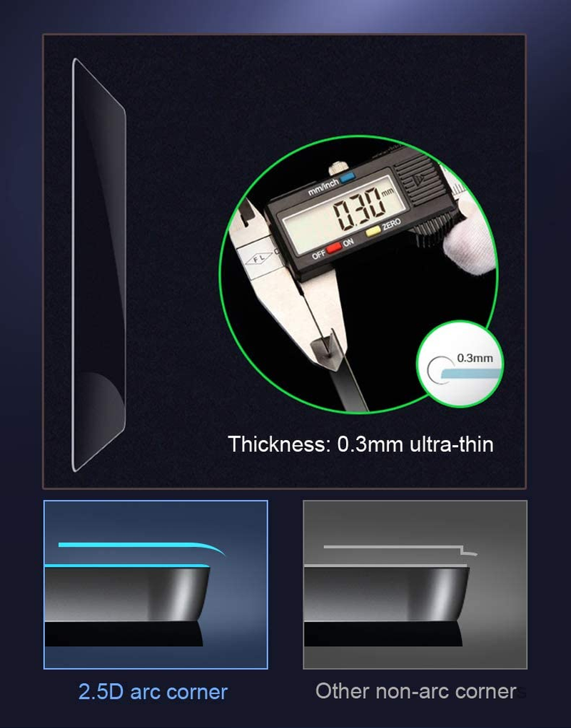 Screen Protector Compatible for DJI RC Pro Controller, FANZR 0.3Mm 9H Hardness Anti-Scratch Tempered Glass (3 Pack) image number 1