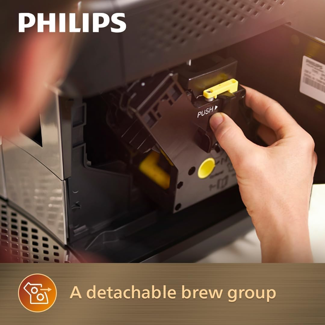 Philips Series 2200 Fully Automatic Espresso Machine with Lattego, 3 Beverages, Touch Display, Glossy Black (EP2231/40) image number 6