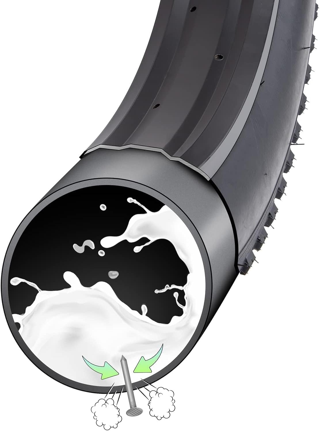 Yunscm 2 Pcs,20X1.95 Tubes,20X1.75/2.25 Heavy Duty Self Sealing Tube,Schrader Valve 32Mm,20X1.75-2.25 Automatically Repair Inner Tube Replacement for Schrader Valve 20 Inch MTB Bike,Off Road Bike image number 6