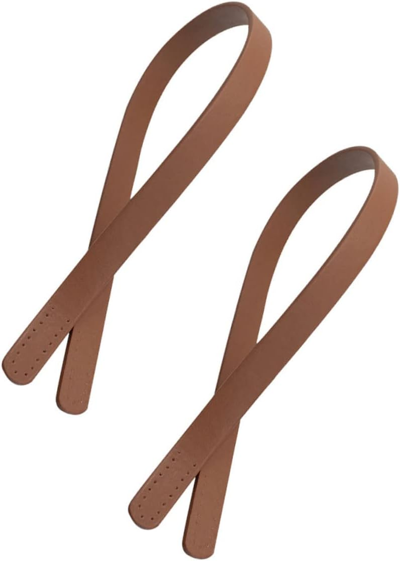 TOPPERFUN 6Pcs Pu Leather Handbag Handles Replacement Strap for Tote Bag DIY Pouch Handstitch Belt for Women Ladies image number 5