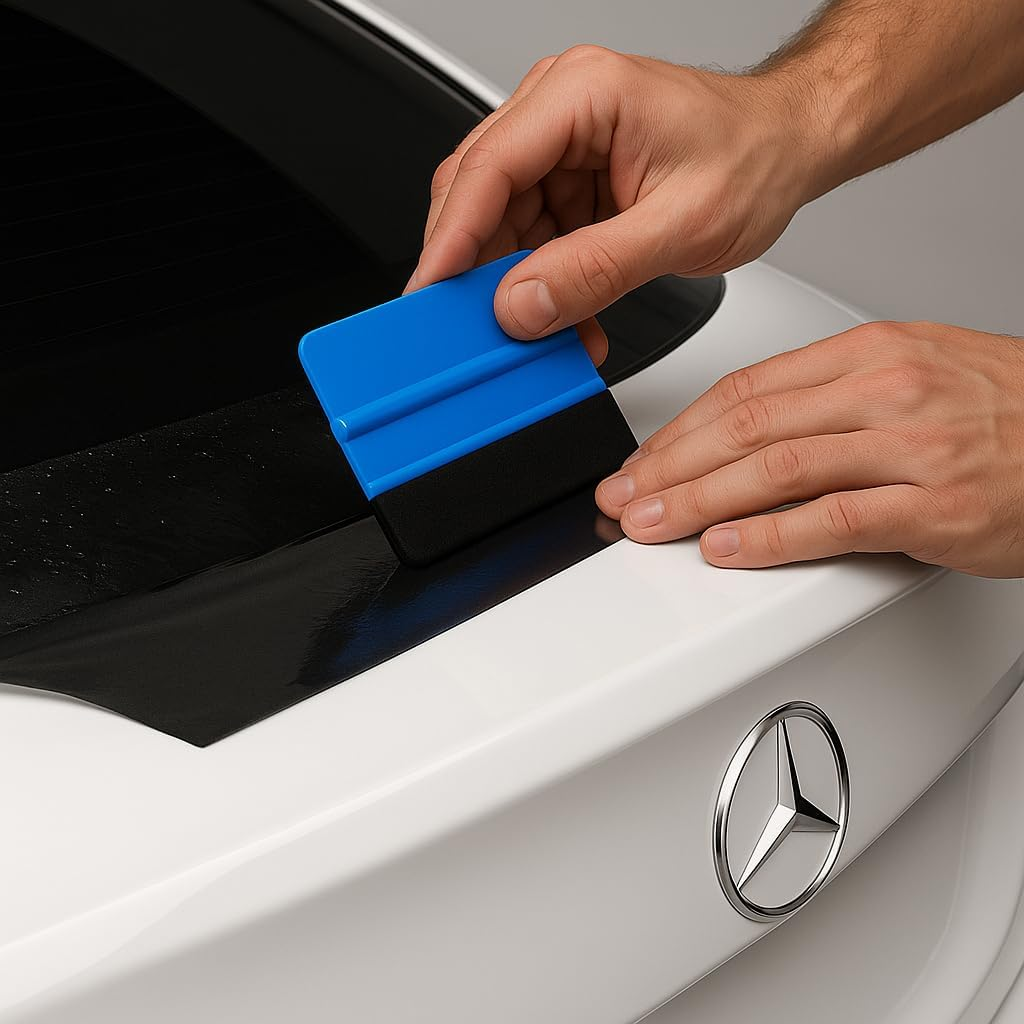 Vinyl Wrap Squeegee with Felt Edge, Applicator Tool for Car Wraps, Window Tints, Decals, Cricut & Furniture Vinly Film image number 2