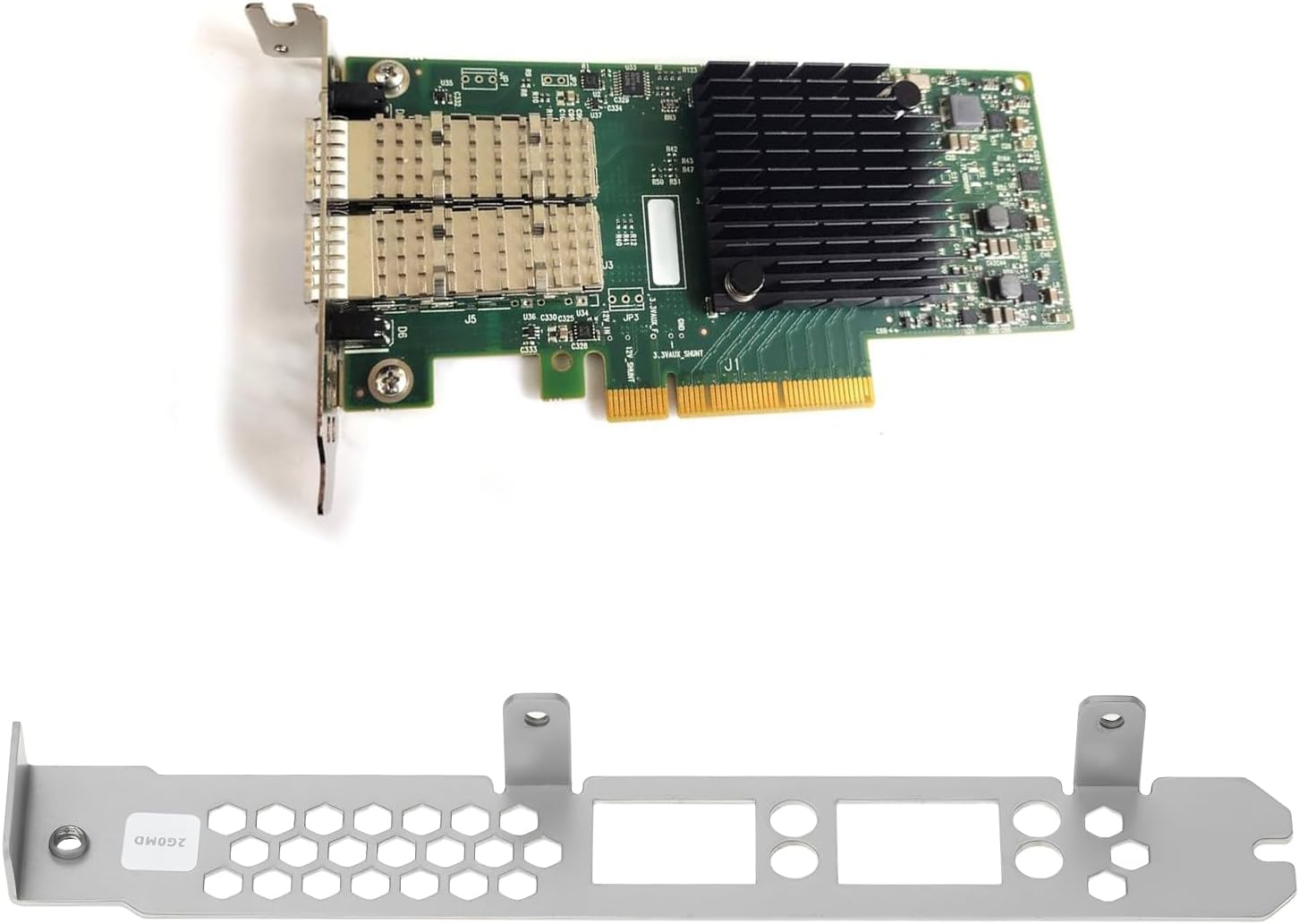 LT Easiyl 2Pcs Full Height Bracket 2G0MD 02G0MD Compatible with DELL PCIE 25G BCOM image number 5