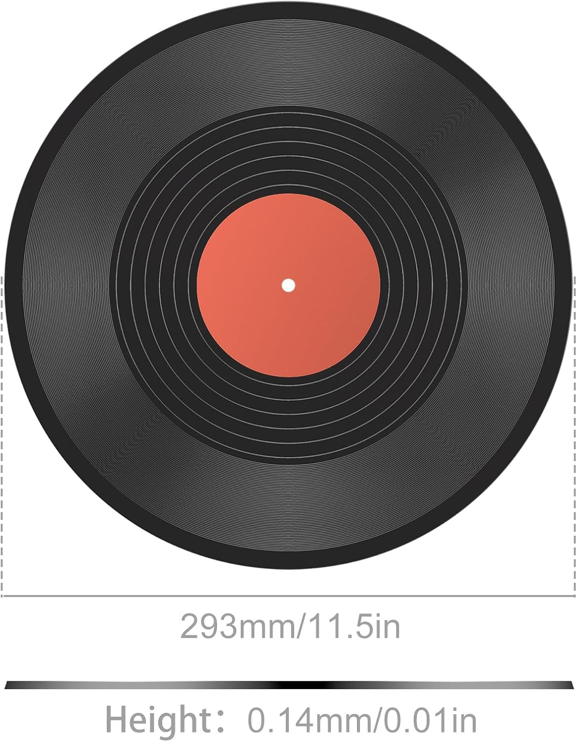 Facmogu 6 Pack 12In Blank Vinyl Record Decor, Fake Vintage Record for Indie Wall Aesthetic Room, 70S 80S 90S Rock & Roll Music Party Decor, Retro Craft Display Records for Home Living Room image number 3