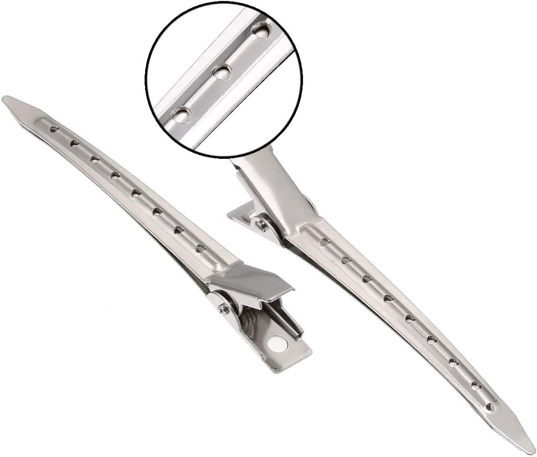 50 Pieces Duck Bill Clips, Betterjonny Metal Hair Clips 3.54 Inch Silver Sectioning Hair Clips Hairpins Alligator Hair Clips for Hair Styling Hair Coloring image number 1