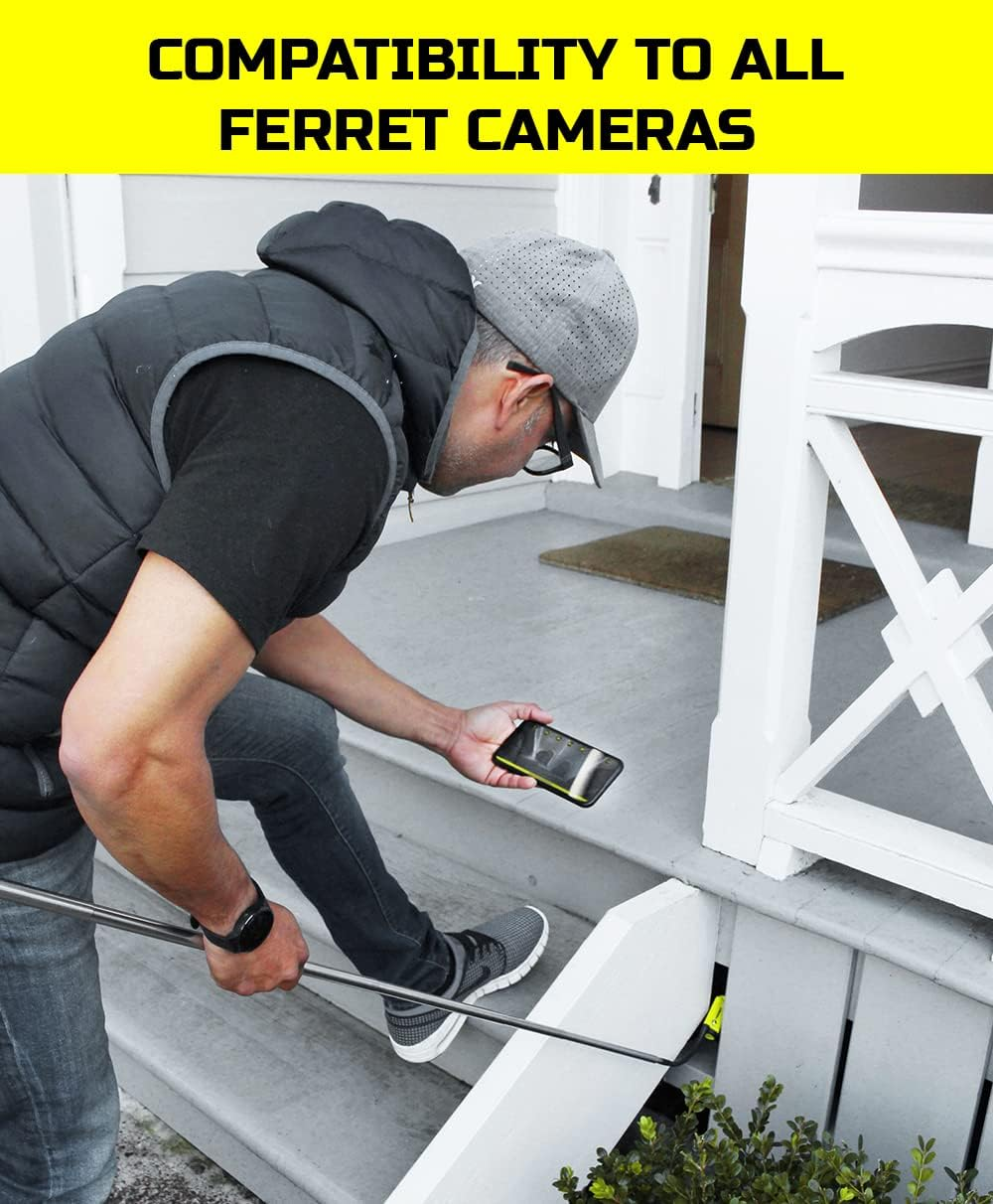 Ferret Stick MINI &ndash; 47&rdquo; (120Cm) Compact Extension Rod - Compatible with All Ferret Inspection Cameras image number 4