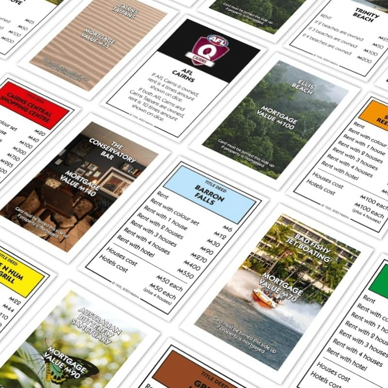 Winning Moves Monopoly Cairns Edition - Popular Board Game Regional Version - Conquer Cairns with Your Family & Friends! - 2-6 Players Aged 8+