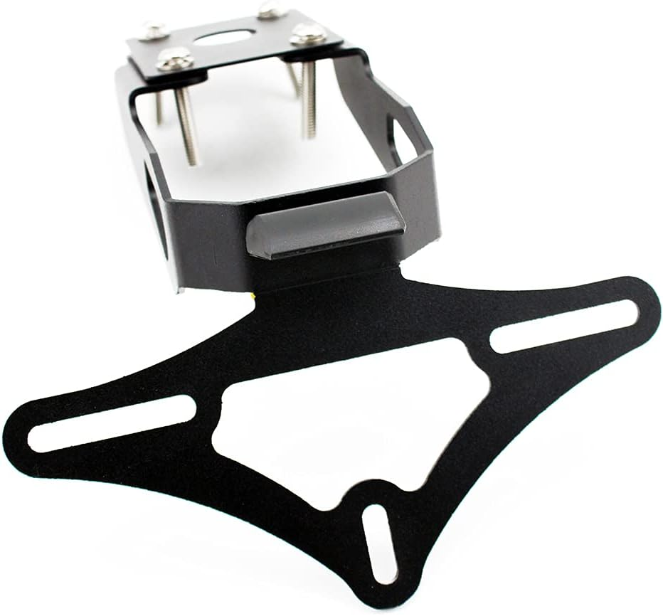 Motorcycle Tail Tidy for Kawasaki Ninja 650 Z650 2017-2021 Licence Plate Holder Fender Eliminator Bracket Mount with Turn Signal Indicator Sequential Flowing LED Light (Full Set (Holder+Indicators))