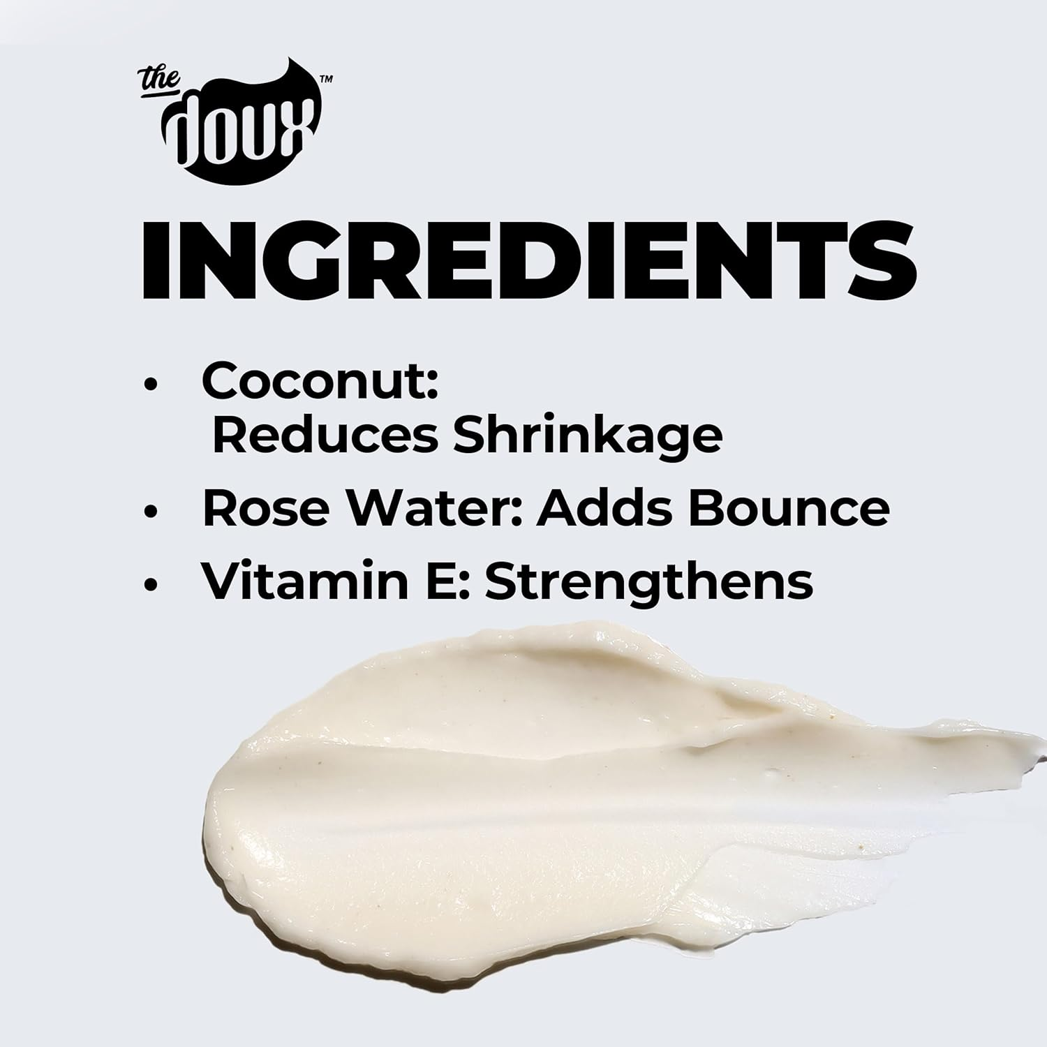 The Doux C.R.E.A.M. Twist & Curl Cream &ndash; Curl Defining Cream with Coconut & Avocado Oils for Curly Hair &ndash; Frizz Control & Long-Lasting Moisture for Twist Outs, Natural Styles, and Textured Hair Types image number 2