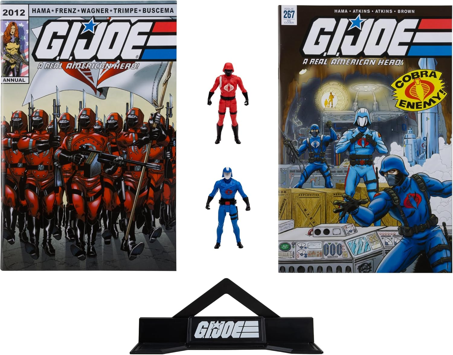 Mcfarlane Toys - G.I. Joe Page Punchers 2Pk Cobra Commander and Crimson Guard 3In Action Figures with 2 Comics image number 2