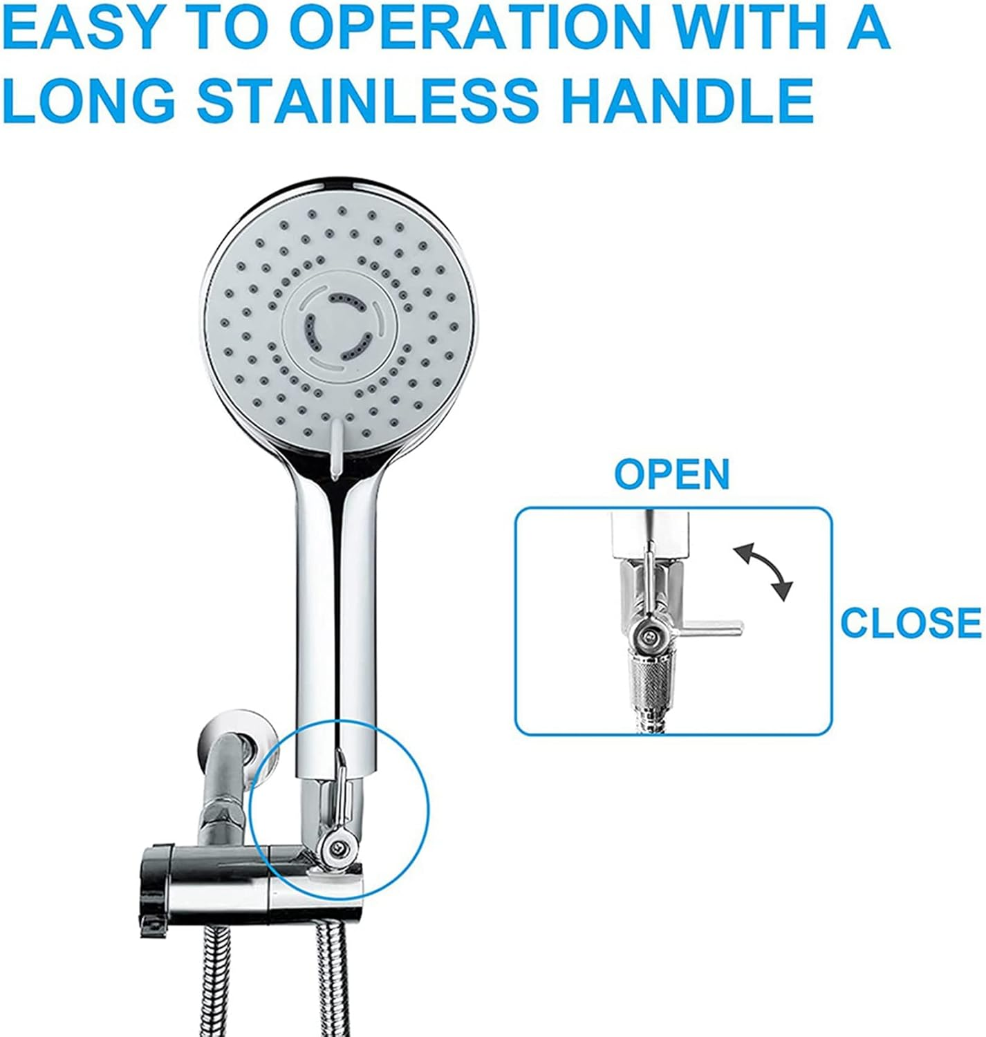 Shower Shut off Valve, 304 Stainless Steel Mini Ball Valve NPT Thread(1/2Inch Male X 1/2Inch Female),2 Pack image number 4