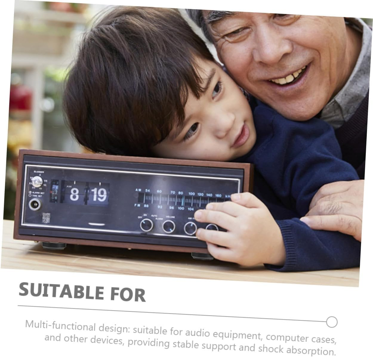 YOSADIER 12Pcs Speaker Isolation Pads and Vibration Damper Feet for Subwoofer and Turntable, 30X8Mm Foam Shock Absorbing Stands in Gold, Silver, Black &ndash; Home Audio Accessories for Hifi Audio Systems image number 4