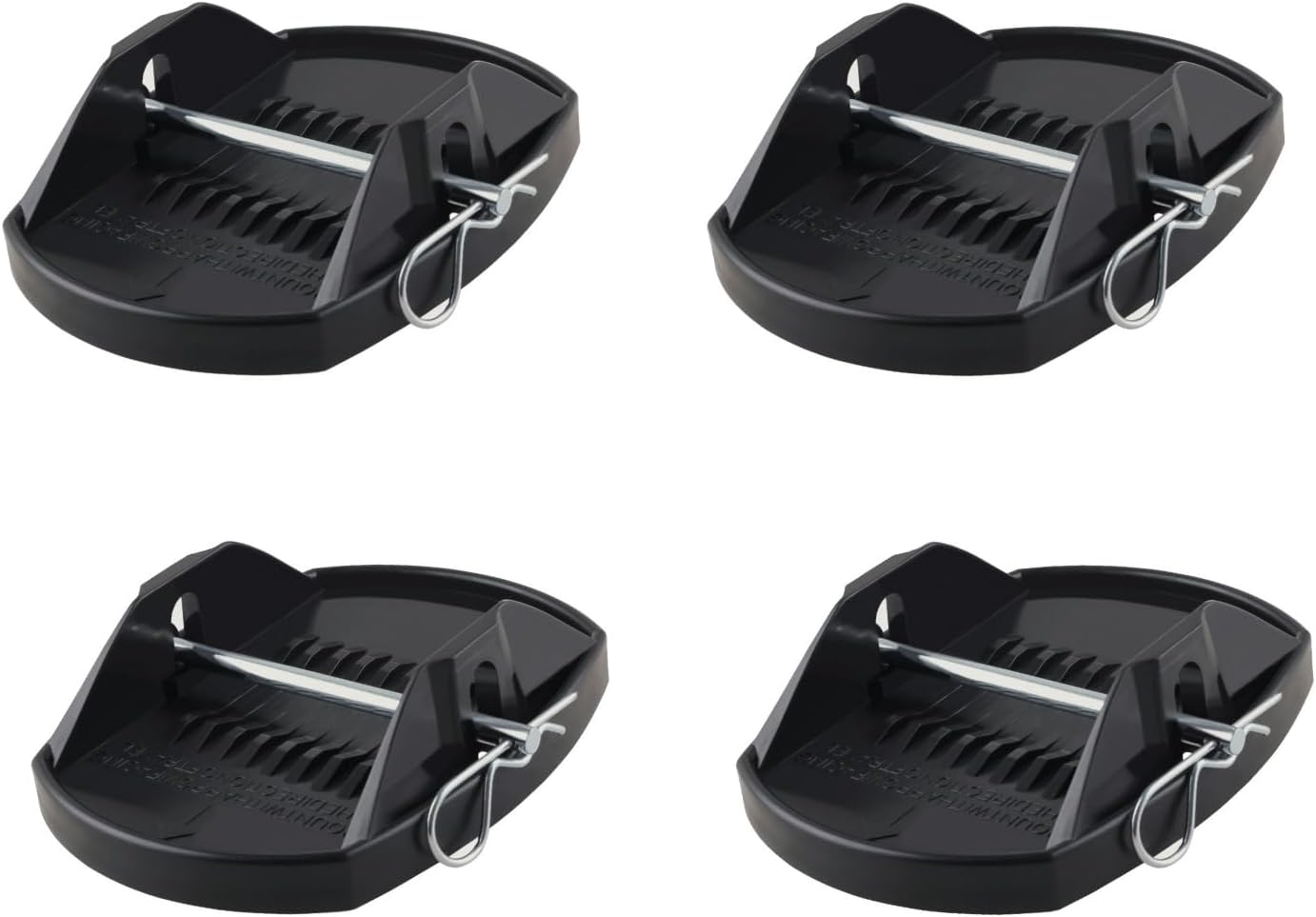 CNCYEAH Caravan Jack Pad 4Pcs Heavy Duty Sturdy Stabilizer Jack Pads Fit for Caravan Legs and Corner Steadies Jack Stand Pads for RV (Black) image number 5