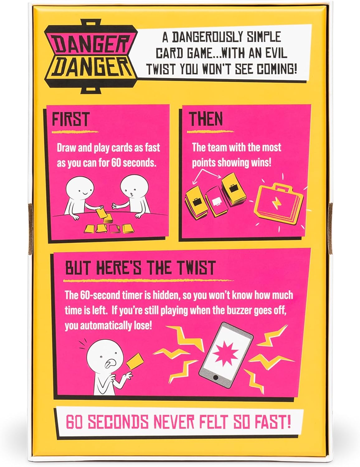 Danger Danger by Exploding Kittens | a 10 Minute Team Card Game - Outwit, Outplay, Outscore! | Ages 7+ | Family Card Game image number 2