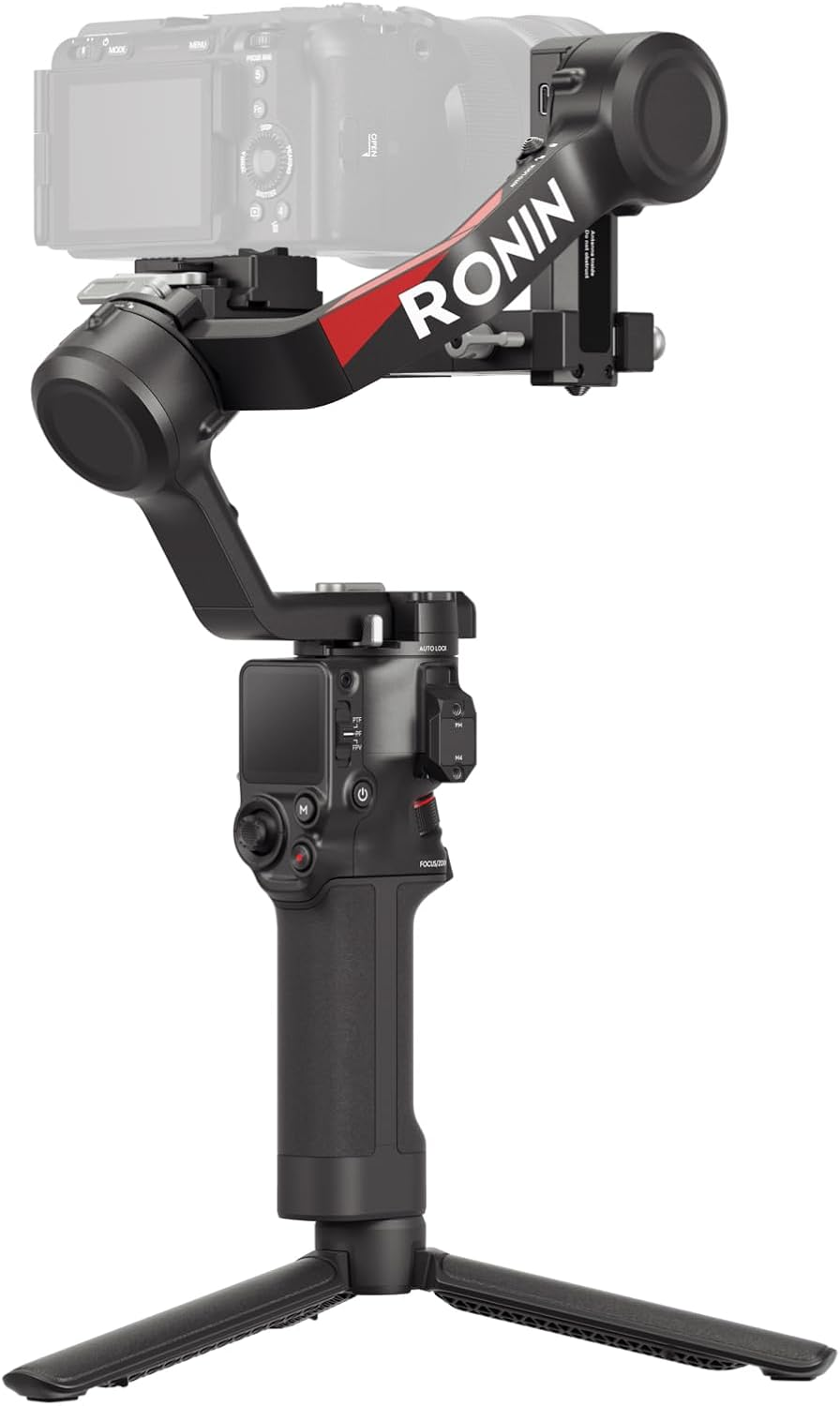 DJI RS 4, 3-Axis Gimbal Stabilizer for DSLR and Mirrorless Cameras Canon/Sony/Panasonic/Nikon/Fujifilm, 2Nd-Gen Native Vertical Shooting, 2-Mode Switch Joystick, Teflon Axis Arms, Camera Gimbal image number 4