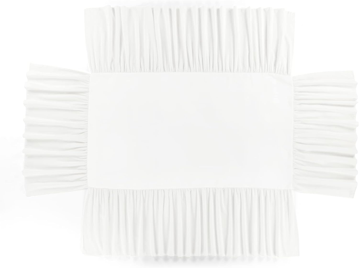 Lush Decor Ruffle Crib Skirt, 16" Drop, White image number 3