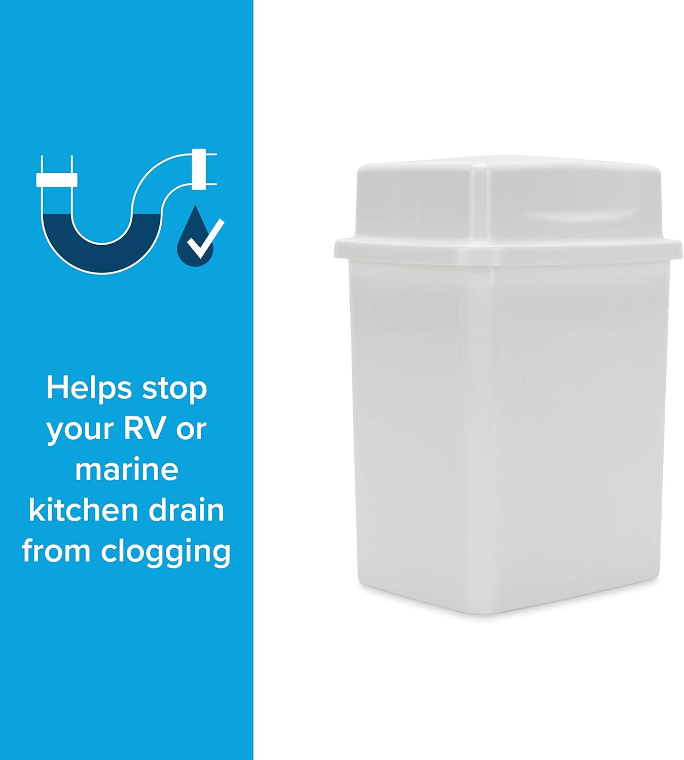 Camco Cooking Grease Storage Bin | Help Stop RV and Marine Kitchen Drains from Getting Clogged | Foil Liners Hold Liquid up to 200-Degrees Fahrenheit (42281) image number 1