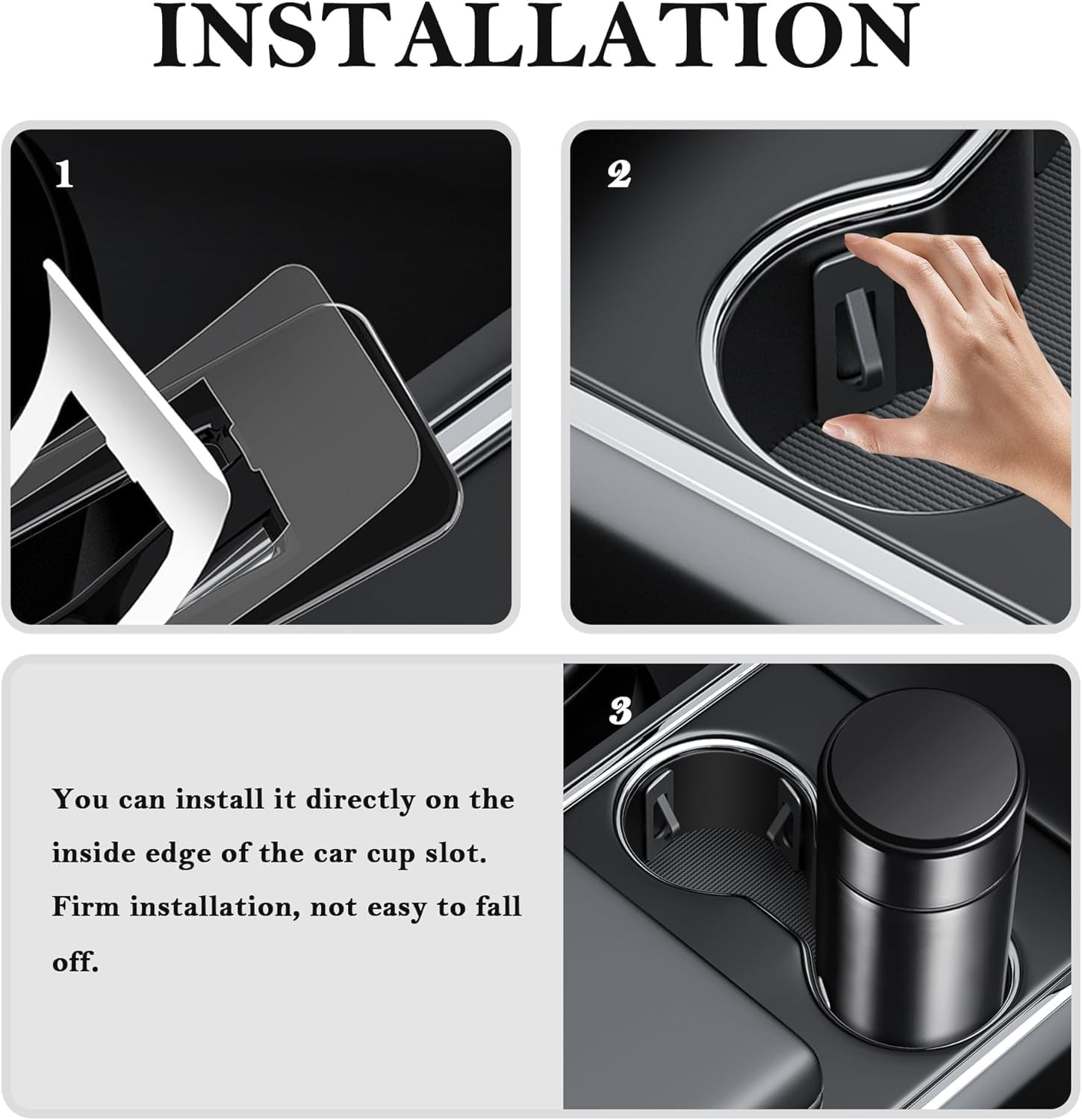 Car Cupholder Insert Slot Limiter, 6Pc Cup Holder Position Limiter, Stabilizer Insert for Car image number 6