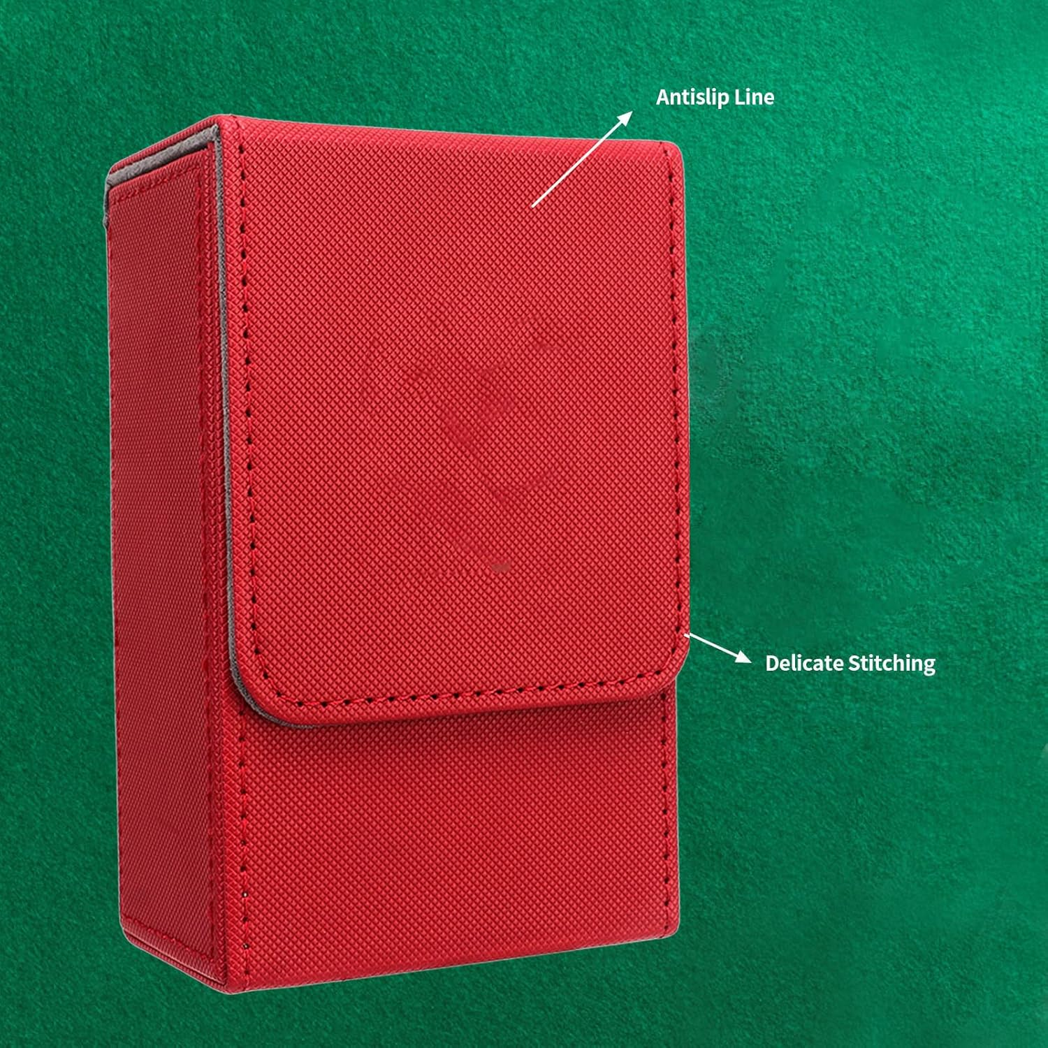 Tarot Card Case, Imported Fleece PU Leather Tarot Storage Box for Card Collection - Blue Green image number 7