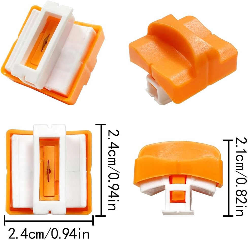 Paper Cutter Replacement Blades, 4 PCS Paper Trimmer Blades for A4 Paper Cutter (Orange) image number 5